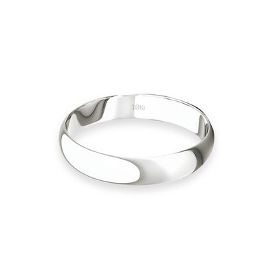 Imagen 2 del producto Argolla Matrimonio de Oro Blanco 18kt Inglés Bari de 3,0mm