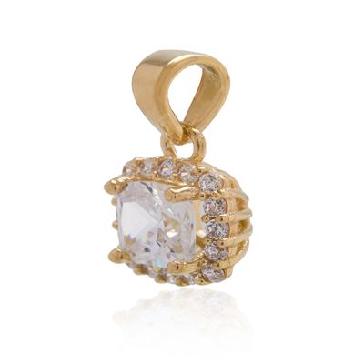 Imagen 2 del producto Colgante de Oro 18kt Circon Cuadrado
