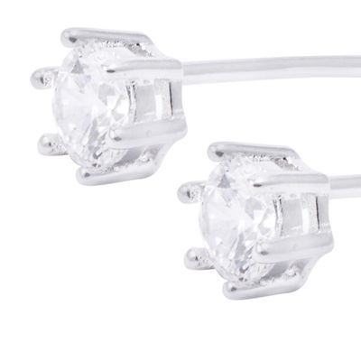 Imagen 2 del producto Aros Revestidos en Oro 18kt Punto de Luz Circonita 6 Grifas