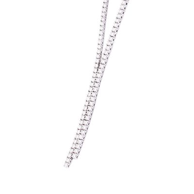 Imagen 2 del producto Collar Oro Blanco 18kt Eslabones y Diamantes 1,55 Qlts