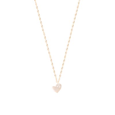 Collar de Oro 18kt Corazón Circonita