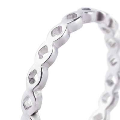Imagen 2 del producto Anillo de Plata Esterlina 925 Entrelazados 51