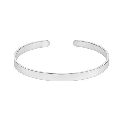 Pulsera de Plata Esterlina 925 Esclava Abierta Recta