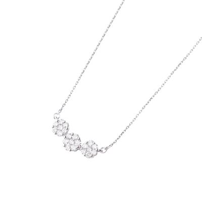 Collar de Oro 18kt con Diamantes 21pts Corte Brillante calidad SI/H