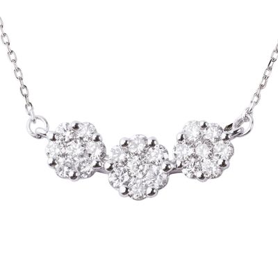 Imagen 2 del producto Collar de Oro 18kt con Diamantes 21pts Corte Brillante calidad SI/H