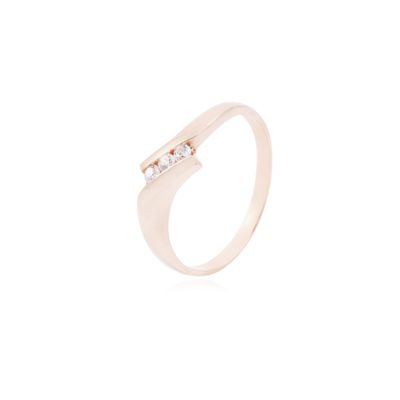 Anillo Oro Miel 18kt Tres Circones