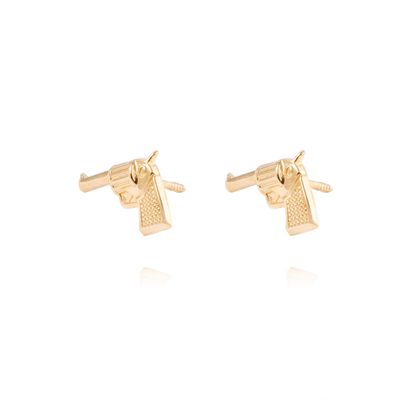 Imagen 2 del producto Aros de Oro de 18kt Modelo Pistolitas