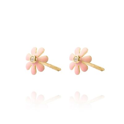 Aros de Oro 18kt Modelo Margarita.