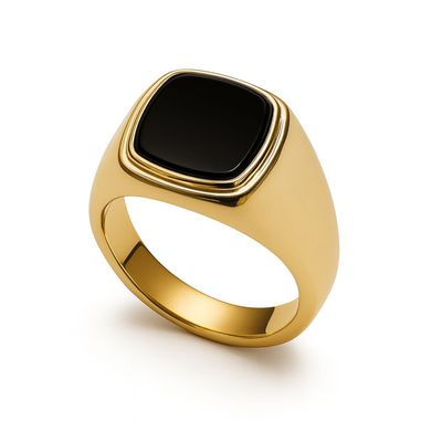 Anillo Oro 18kt Sello Ónix
