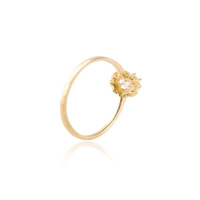Imagen 2 del producto Anillo Oro Amarillo 18kt Rosera Circonita