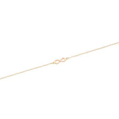 Imagen 2 del producto Pulsera de Oro de 18kt Modelo Infinito de 5 puntos