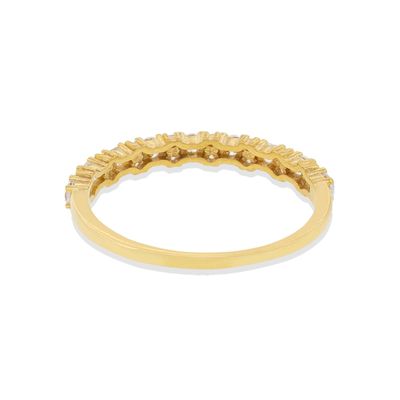 Imagen 2 del producto Anillo Compromiso de Oro 18Kt Dos Intercalado Circones