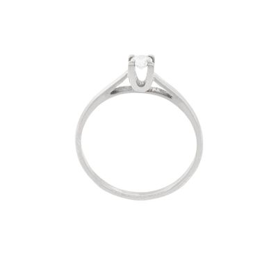 Imagen 2 del producto Anillo Compromiso Oro Blanco 18kt  Nápoles 1x14ptos Diamante