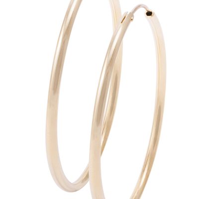 Imagen 2 del producto Aros Revestida en Oro 18kt Argollas Grandes Lisas
