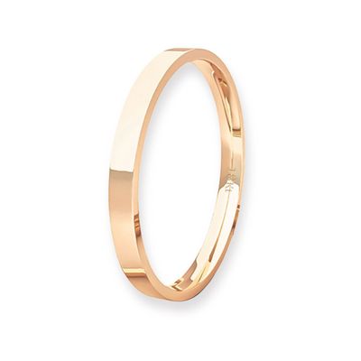 Argolla Matrimonio de Oro Miel 18kt Tubo ErgoFit Siena de 2,0mm