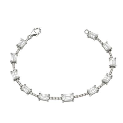 Imagen 1 del producto Pulsera de Plata Esterina 925 Circonita Baguette