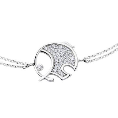 Imagen 2 del producto Pulsera de Plata Esterlina 925 Elefante Redondo Circonita
