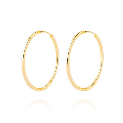 Imagen 1 del producto Aros de Oro 18kt Argollas Lisa tipo Tubulares