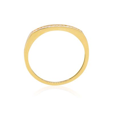 Imagen 2 del producto Anillo Compromiso de Oro 18Kt Riel Circonita Simple