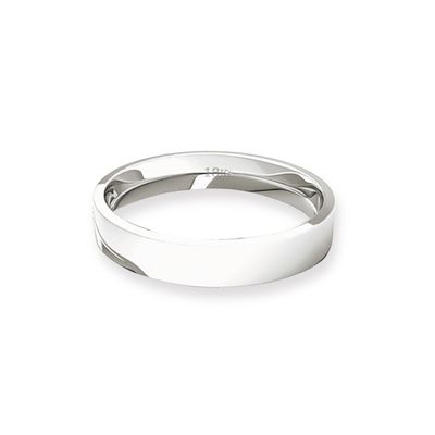 Imagen 2 del producto Argolla Matrimonio de Oro Blanco Tubo ErgoFit Portus de 3,5mm