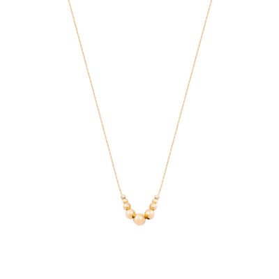 Collar de Oro 18kt Esferas
