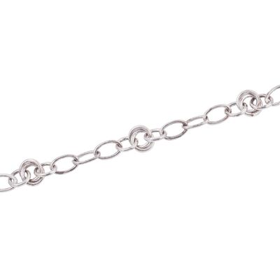 Imagen 2 del producto Pulsera de Plata Esterlina 925 Doble Circulo