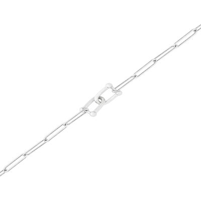Pulsera de Plata Esterlina 925 Cadenas Eslabones
