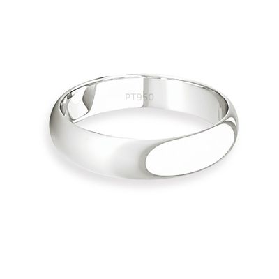 Imagen 2 del producto Argolla Matrimonio de Platino Inglés Venecia de 3,5mm