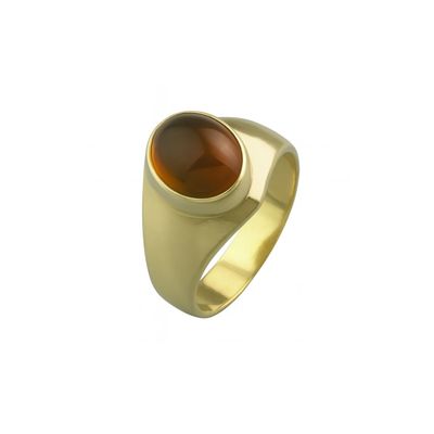 Anillo Oro 18kt Sello Oval Clásico