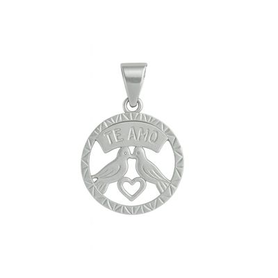 Imagen 1 del producto Colgante Oro 18kt Pajaritos ""Te amo""