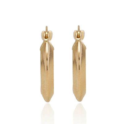 Imagen 2 del producto Aros de Oro 18kt Argollas Plana Tubular