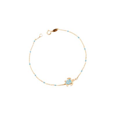 Pulsera de Oro 18kt Tortuga Celestial