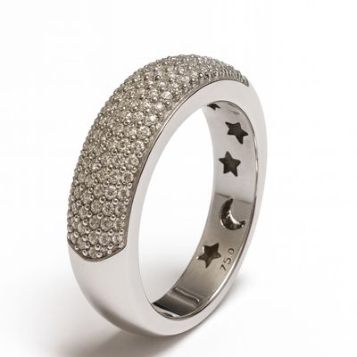 Anillo Oro Blanco 18kt Diamantes 50 Pts.