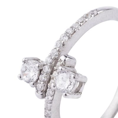Imagen 2 del producto Anillo de Plata Esterlina 925 Circones Cruzados
