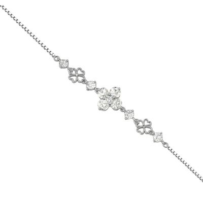Imagen 2 del producto Pulsera de Plata Esterlina 925 Corazón Floral con Circonita