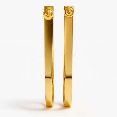 Imagen 2 del producto Aros Oro 18kt  Colgante Liso