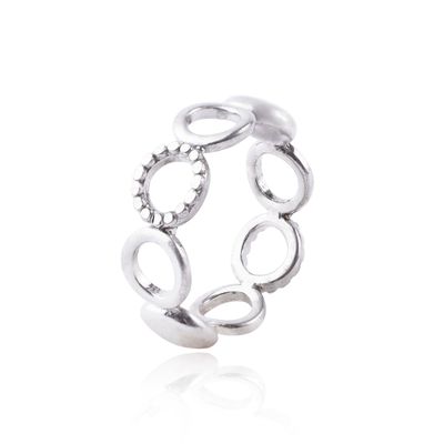 Anillo de Plata Esterlina 925 Circulo Ring