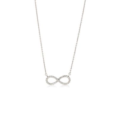 Imagen 1 del producto Collar Oro Blanco 18kt 0,33ct Diamantes infinito