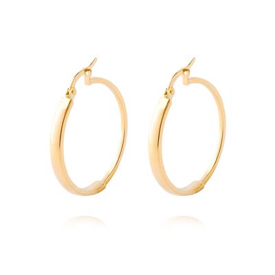 Aros de Oro 18kt Modelo Argollas Grandes