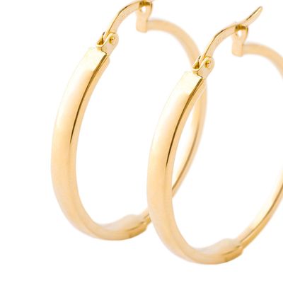 Imagen 2 del producto Aros de Oro 18kt Modelo Argollas Grandes
