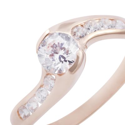 Imagen 2 del producto Anillo Oro Miel 18kt Circones en Riel