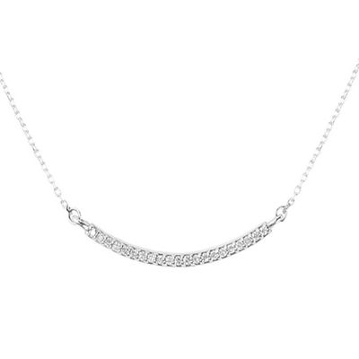 Imagen 2 del producto Collar de Oro Blanco 18kt con Diamantes 5pts Corte Brillante