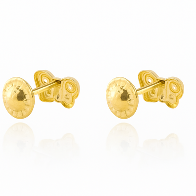 Imagen 2 del producto Aros de Oro 18kt Mariposa Circón nacar