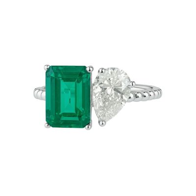 Imagen 2 del producto Anillo de Plata Esterlina 925 Esmeralda con Circonita