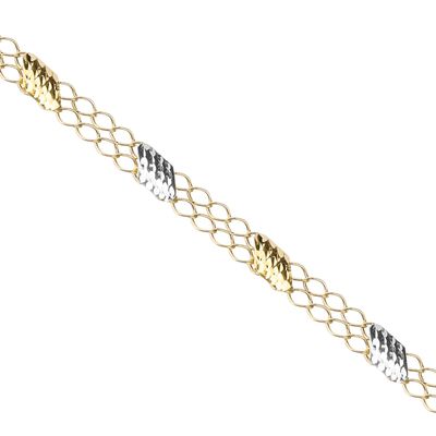 Imagen 2 del producto Pulsera de Oro 18kt Bicolor Doble