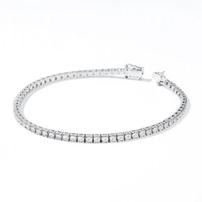 Pulsera Oro Blanco 18kt Diamantes 57 Pts | Danielle Costantini