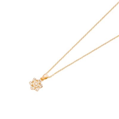 Imagen 2 del producto Colgante de Oro 18kt Roseta Circón