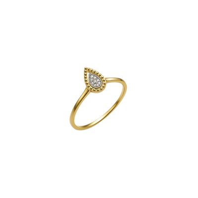 Imagen 1 del producto Anillo Oro Amarillo 18kt Diamantes 2,4Pts Gota