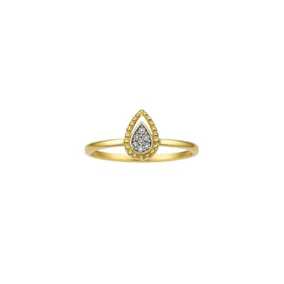 Imagen 2 del producto Anillo Oro Amarillo 18kt Diamantes 2,4Pts Gota