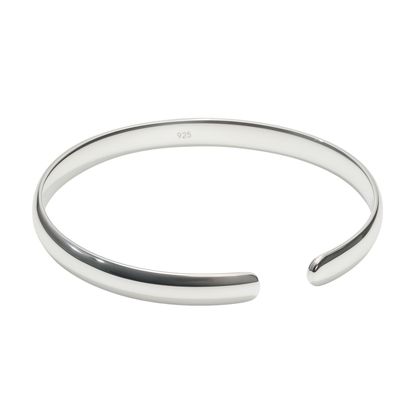 Imagen 2 del producto Pulsera de Plata Esterlina 925 Esclava Abierta Curva